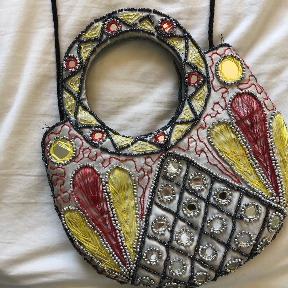 Handmade Beaded Mini Bag - Picture 3 of 6
